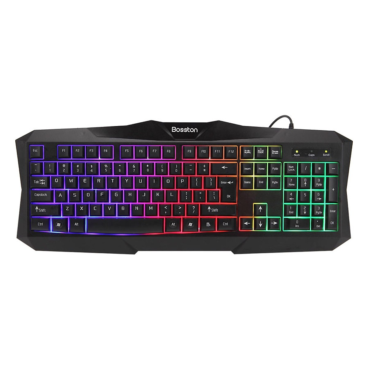 Bàn Phím Keyboad  Gaming Bosston X19 Có Led Siêu Ngầu - Hàng Nhập Khẩu