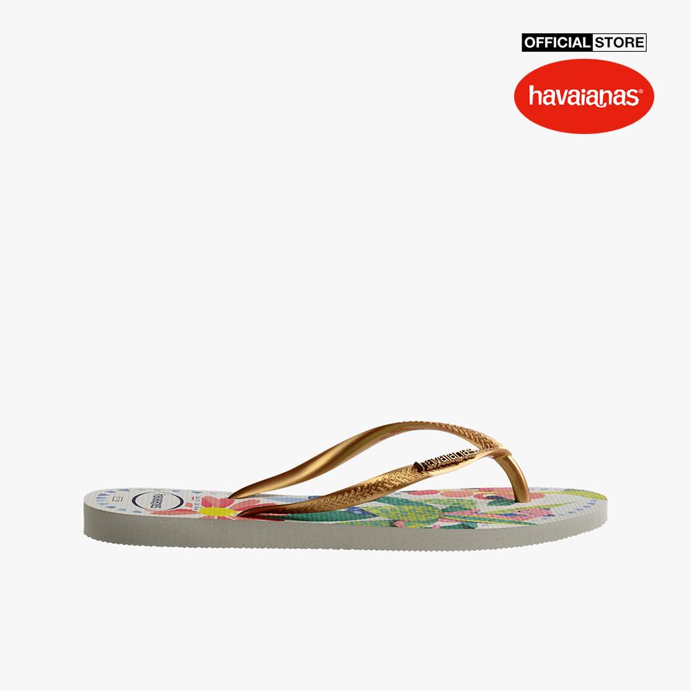 HAVAIANAS - Dép kẹp nữ Slim Tropical 4122111-0093