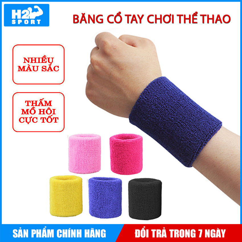 Băng Cổ tay Thấm Hút Mồ Hôi - Bảo Vệ Cổ Tay Hỗ Trợ Tập Thể Thao (1 Cái)