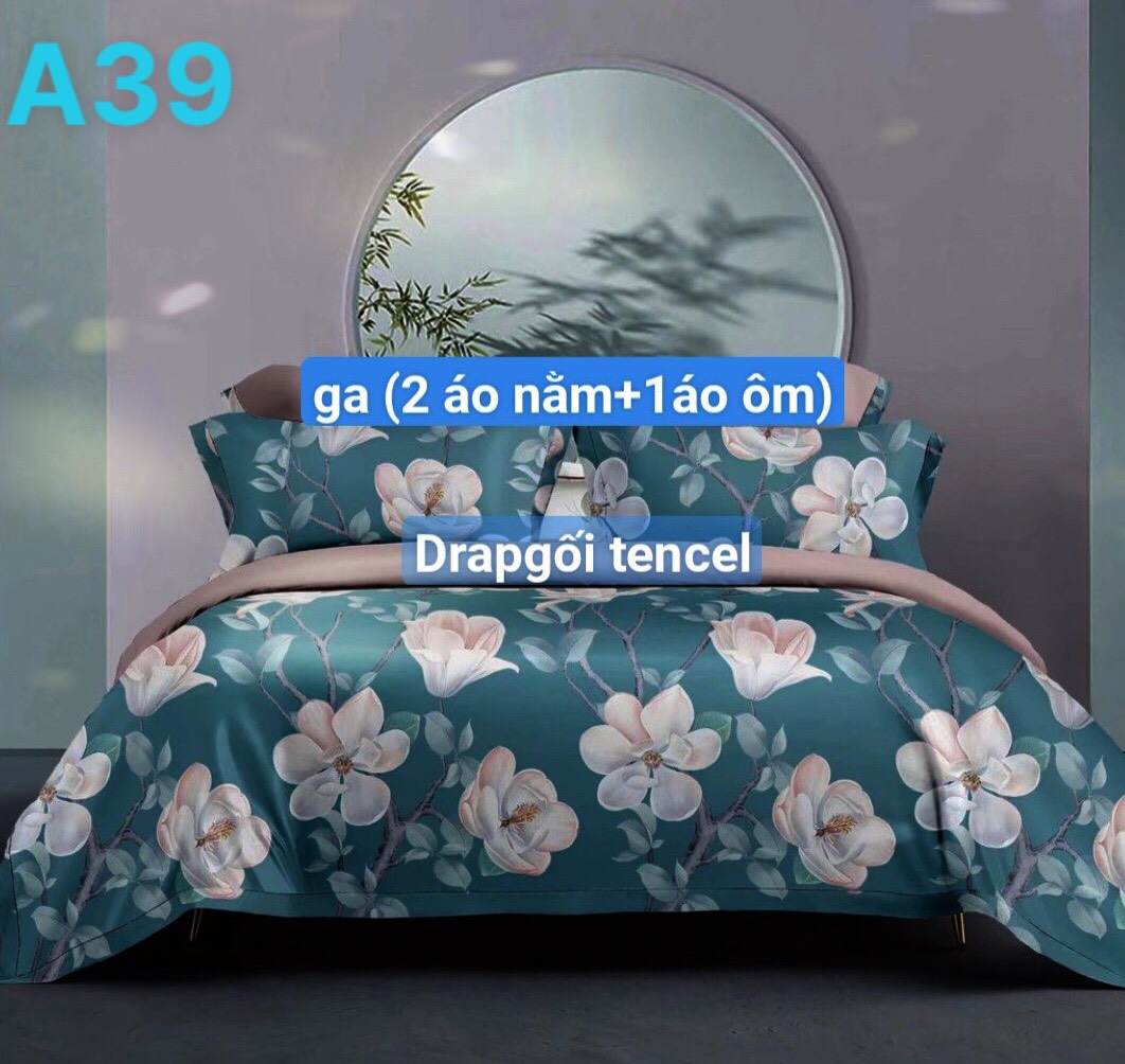 Bộ drap mền Tencel  HOẶC chăn lẻ /vải nhập Hàn Quốc đỉnh cao mát mềm mại