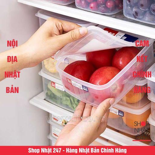 Hộp đựng cơm văn phòng , hộp nhựa đựng thực phẩm thức ăn tủ lạnh Nakaya Cao Cấp 2L Nhật Bản