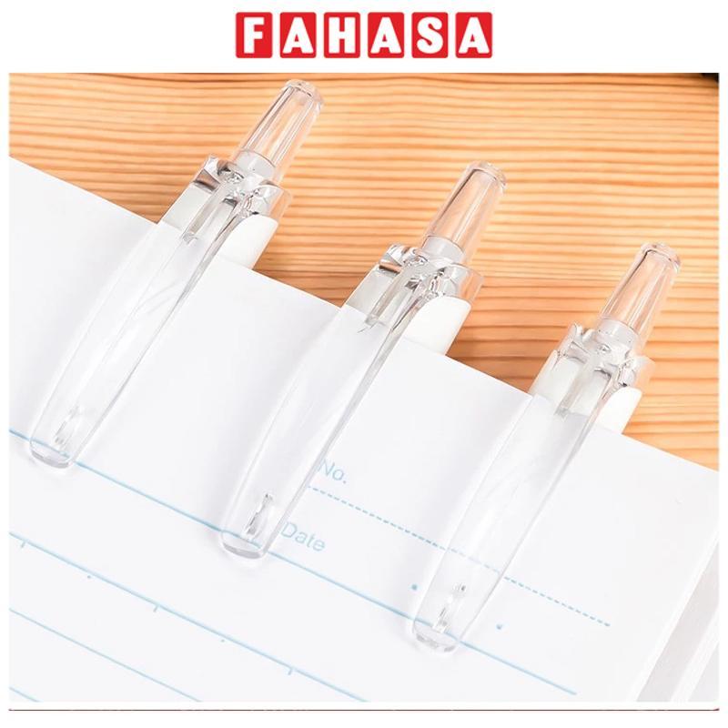 Bút Gel Dạng Bấm Mực Nhanh Khô 0.5 mm - Deli S60-ST - Mực Đen