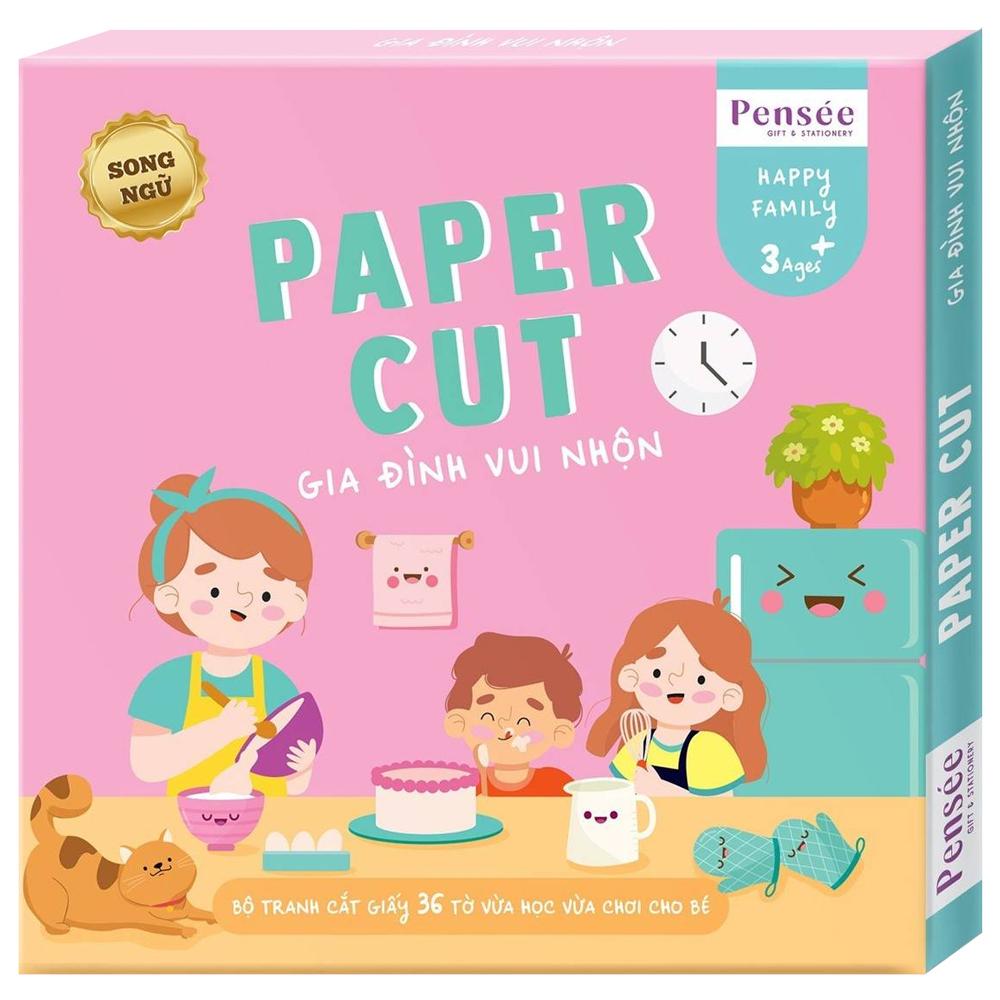 Bộ Tranh Cắt Giấy Linh Lan (36 Tờ/Hộp) - Gia Đình Vui Nhộn