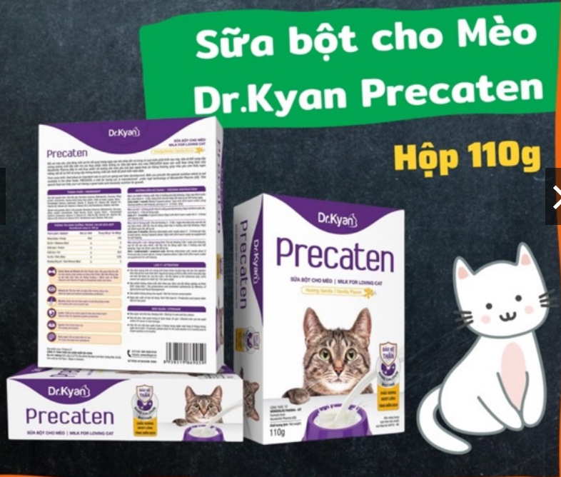 Sữa Bột Precaten Dr.Kyan Cho Mèo 110G