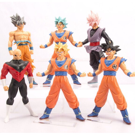 Mô hình Trang Trí Dragon Ball SonGoku Trunk Jiren SuperSaiyan SSJ4 - Cao 18cm