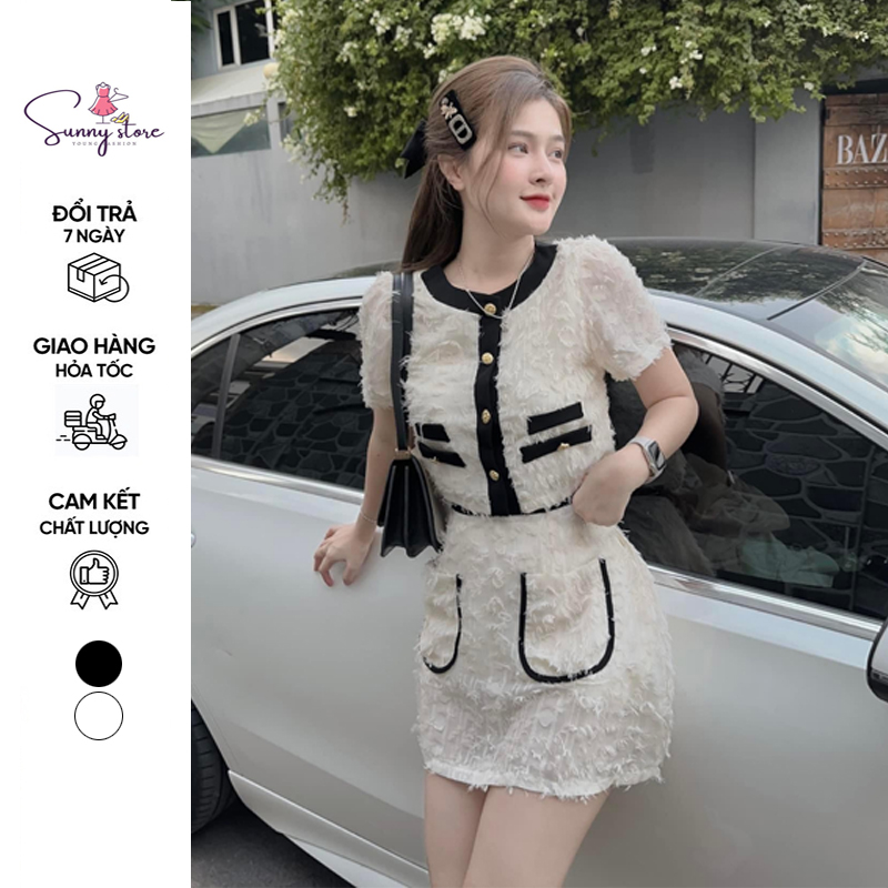 Set Đồ Nữ Mix Chân Váy Túi Hộp