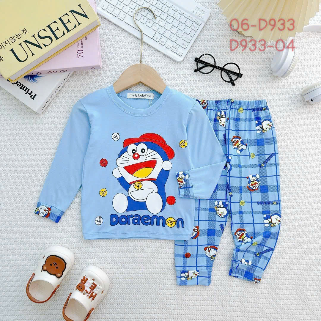 Đồ bộ ngủ dài tay cho bé trai, bộ ngủ dài tay bé trai size 5-26KG chất thun lạnh mềm mịn mát