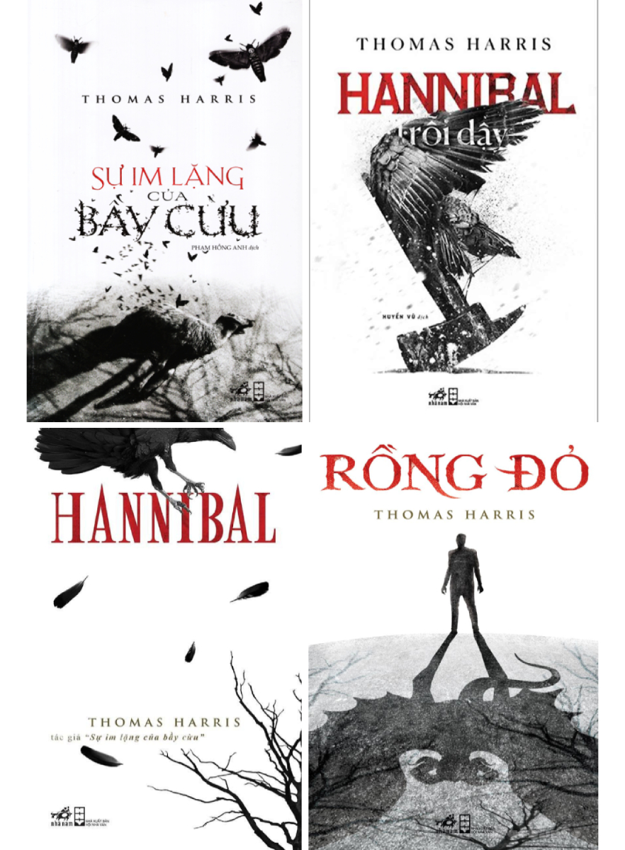 Combo Tiểu Thuyết Nổi Tiếng Của Thomas Harris: Hannibal + Sự Im Lặng Của Bầy Cừu + Hannibal Trỗi Dậy + Rồng Đỏ (Bộ 4 Cuốn)