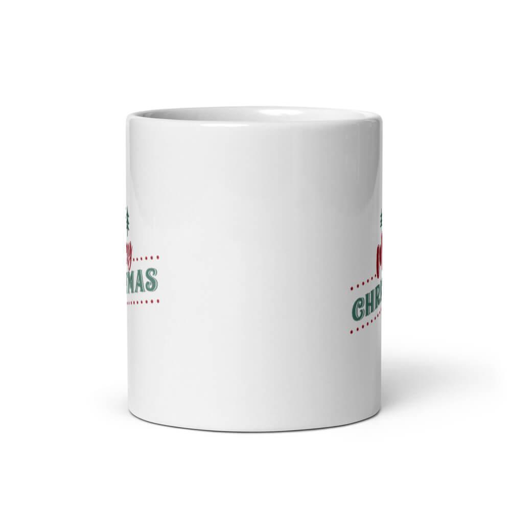 Cốc sứ giáng sinh hình Merry Christmas kiểu 2