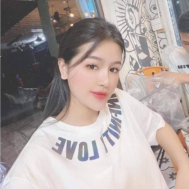 Áo thun Phản quang Unisex form rộng - INFINITY LOVE viền cổ
