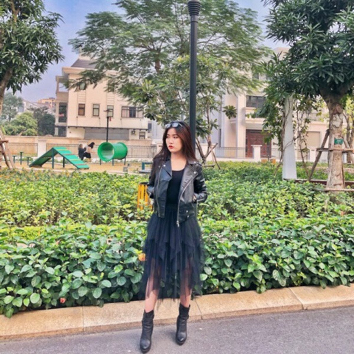 Chân váy tulle dài thiết kế dáng nhọn KIỂU DÁNG  nhiều tầng siêu xinh