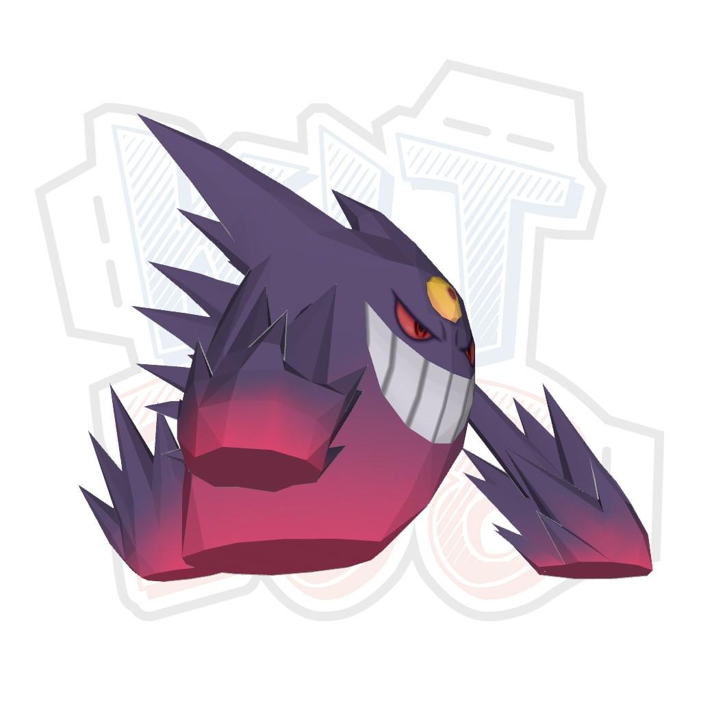 Mô hình giấy Anime Game Pokemon Mega Gengar ver 2