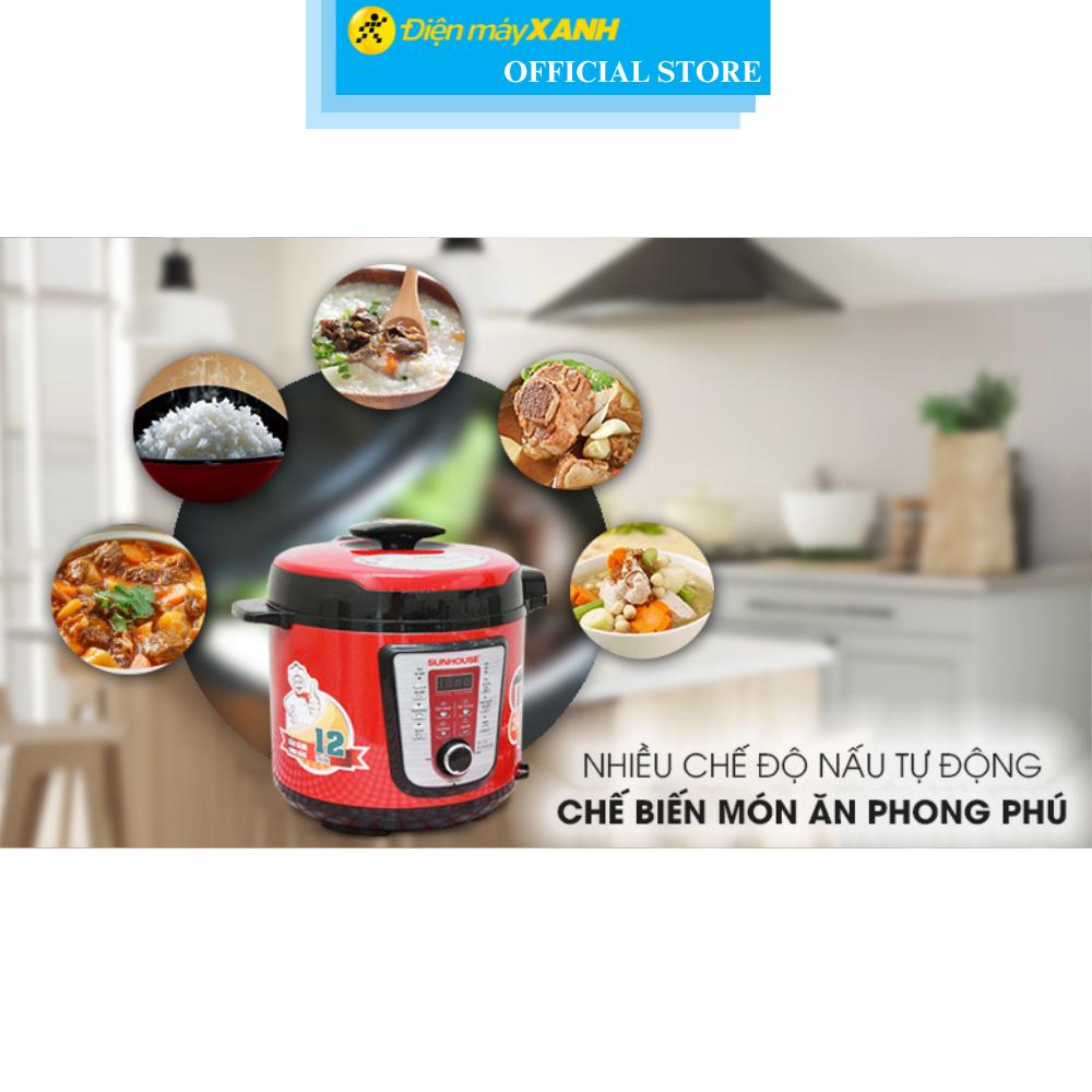 Nồi áp suất điện Sunhouse SHD 1767 6 lít - Hàng Chính Hãng