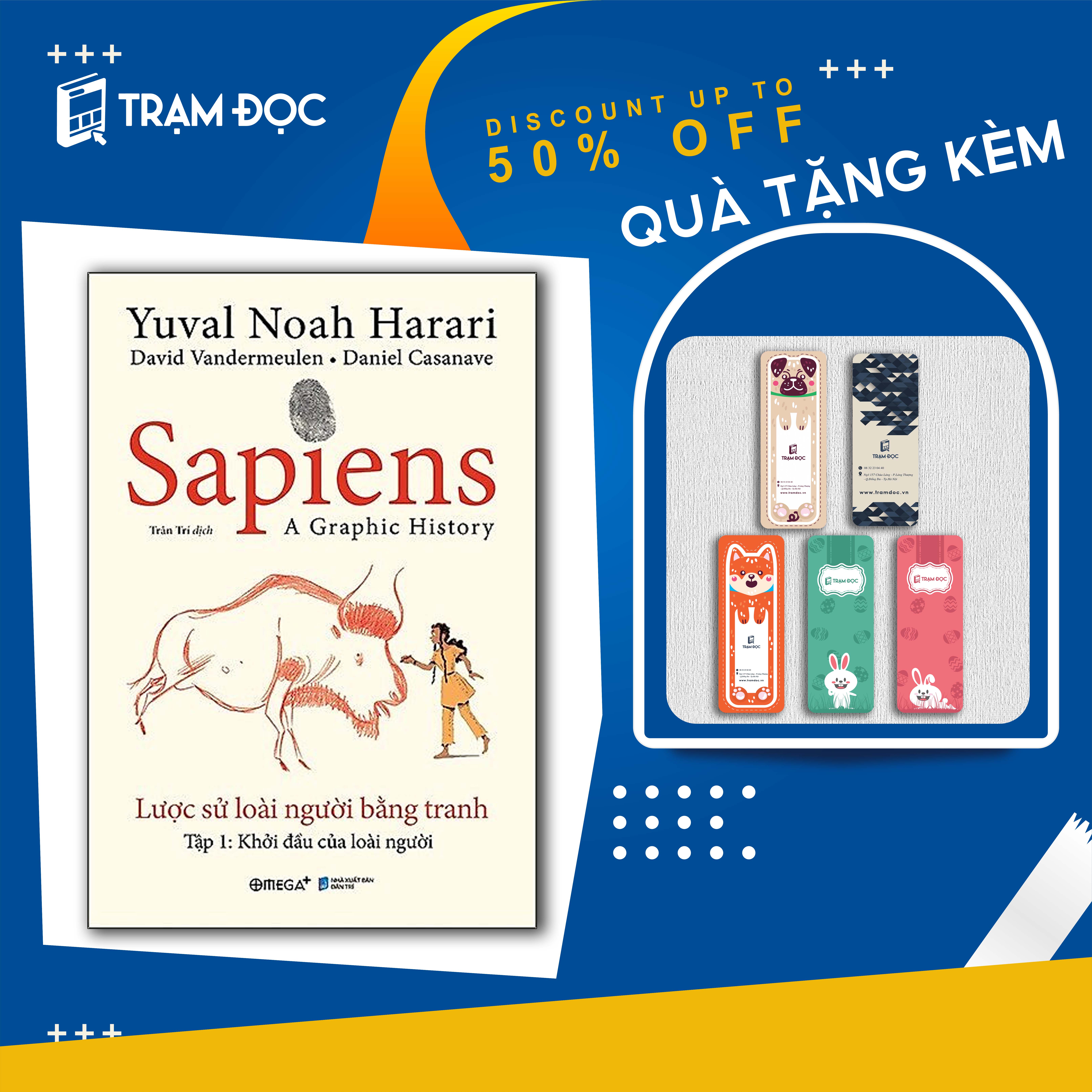 Trạm Đọc Official |  Sách - Sapiens - Lược Sử Loài Người Bằng Tranh - Tập 1: Khởi Đầu Của Loài Người - Omega Plus