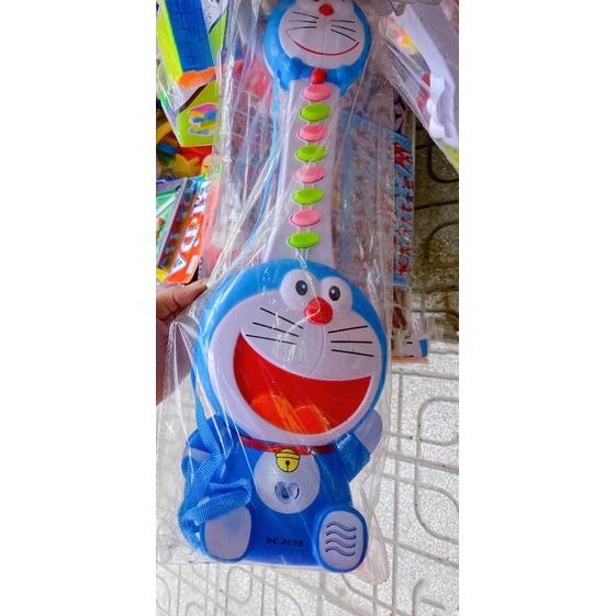 Đàn Đoraemon Ghita Xanh Tặng Pin Size 47cm Cực Đại Có Đèn, Bài Hát, Đàn, Nhạc Đồ Chơi