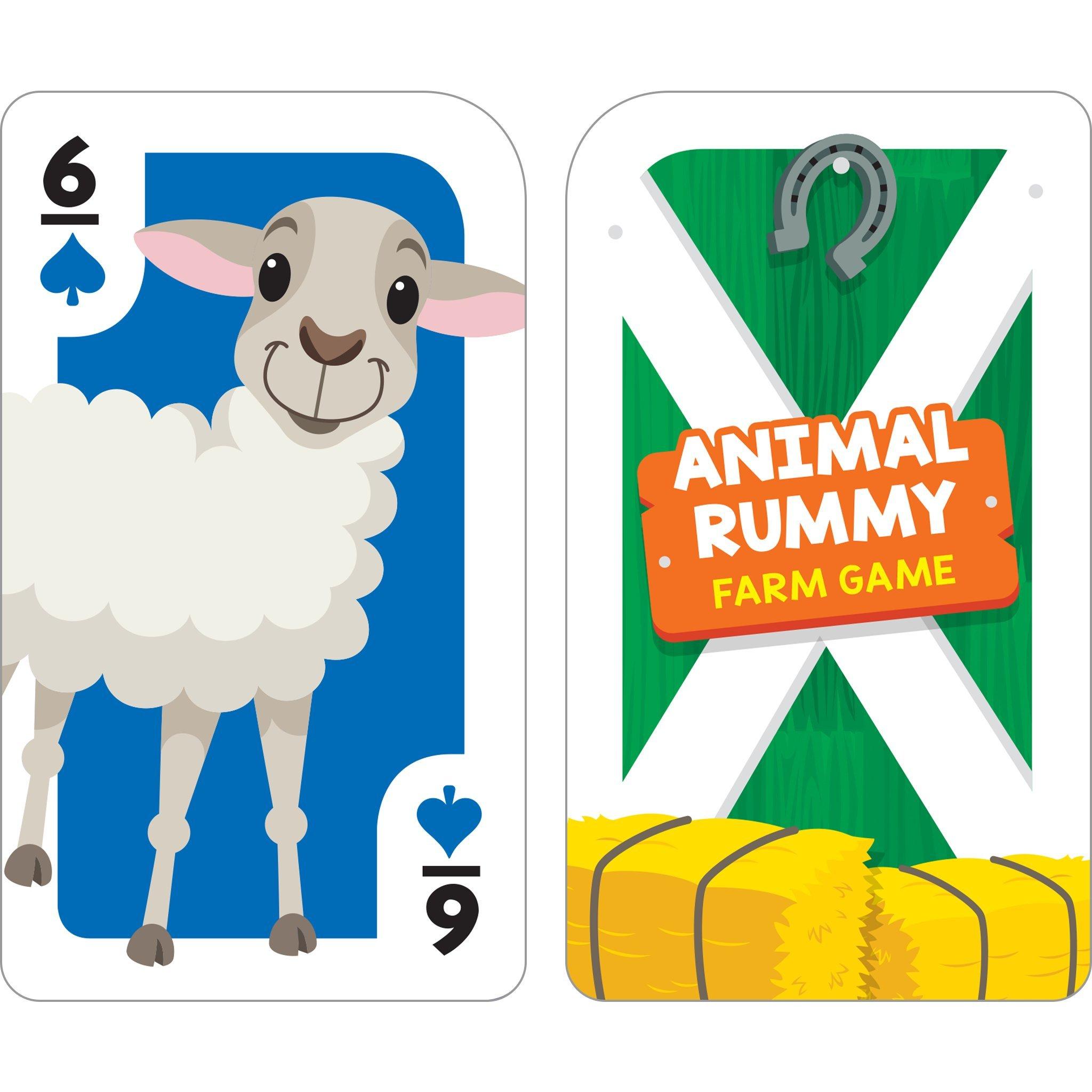 School Zone Farm Animal Rummy Flash Card Game