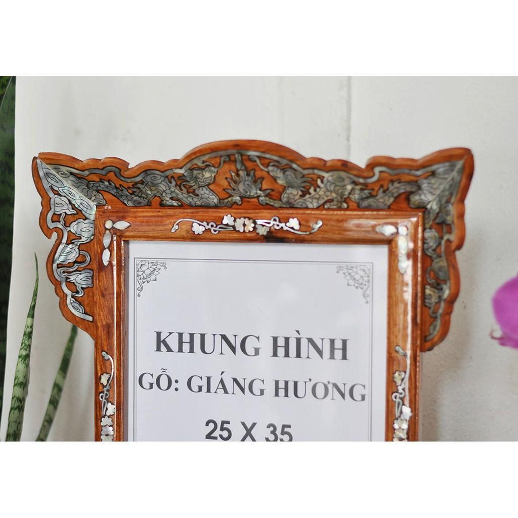 Khung Hinh Gỗ Hương 25 x 35