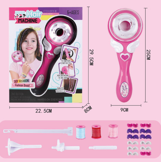 Đồ chơi trang trí,làm đẹp an toàn bé gái,Máy tạo kiểu tóc,trang trí,làm điệu bằng máy cho bé,hàng xuất khẩu rất đẹp