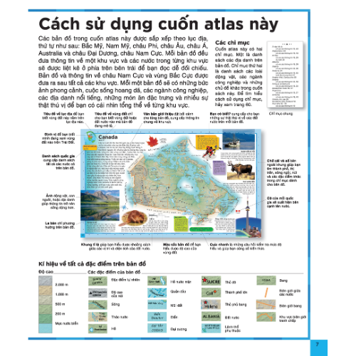 Atlas Thế Giới Với Hình Minh Họa