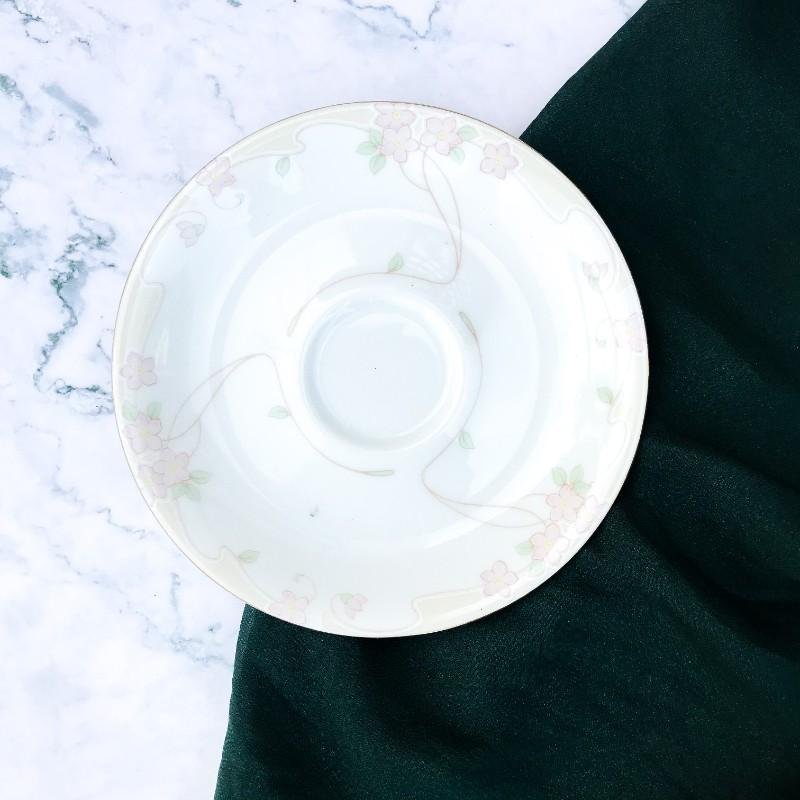 15 cm Đĩa gốm dĩa gốm hình tròn vẽ dây hoa gốm sứ nhật bản SVG4829