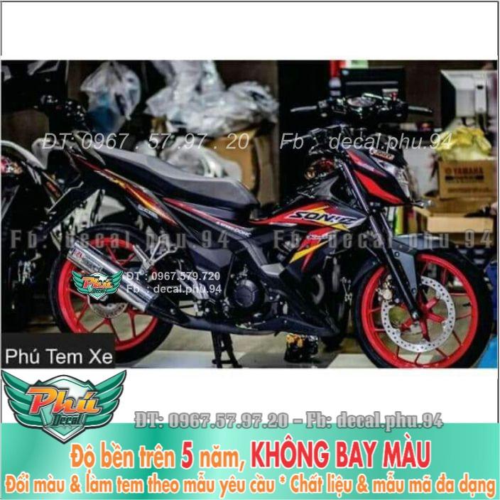 Tem rời Sonic đỏ đen đẹp
