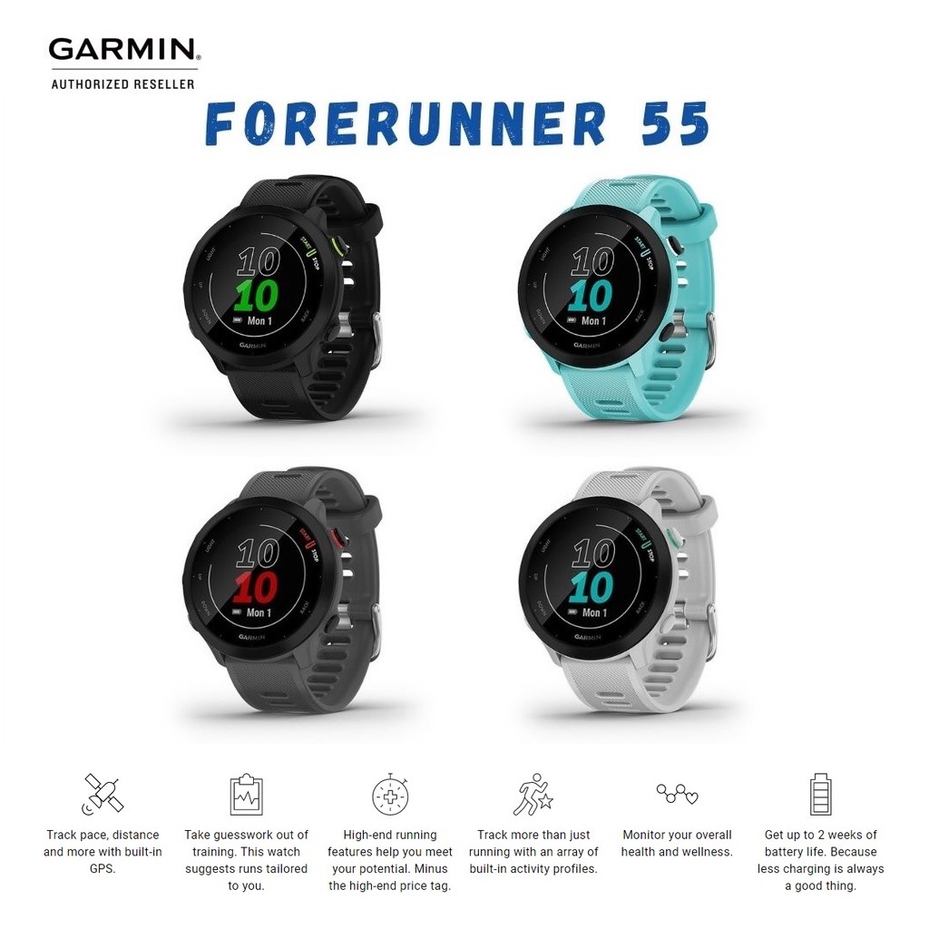 Đồng hồ thông minh Garmin Forerunner 55_Mới, hàng chính hãng