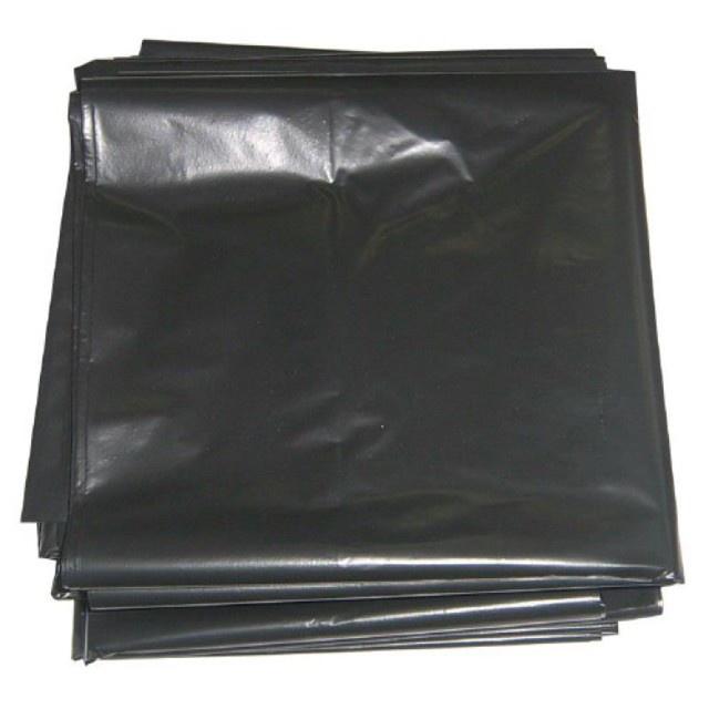 1kg Túi nilon đen gói hàng loại dày, Túi bóng đen đựng rác