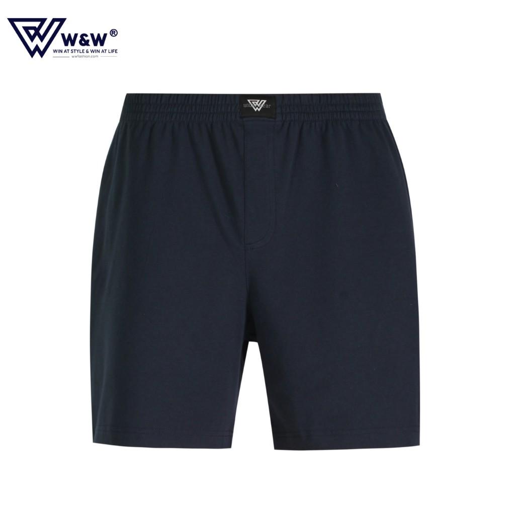 Quần Short Nam W&amp;W Vải Thun Cạp Chun, Chất Liệu Mỏng Nhẹ, Thoáng Mát, Dáng Thể Thao Trẻ Trung WSH31