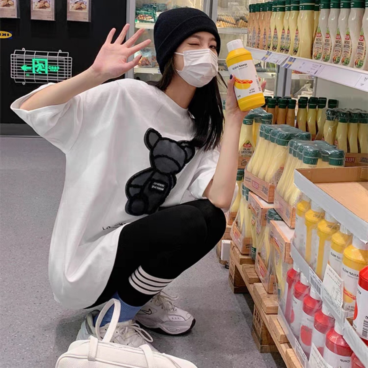 Áo phông bầu thoải mái mùa hè áo bầu form rộng áo bầu mùa hè thoải mái hàng qc 0416-045