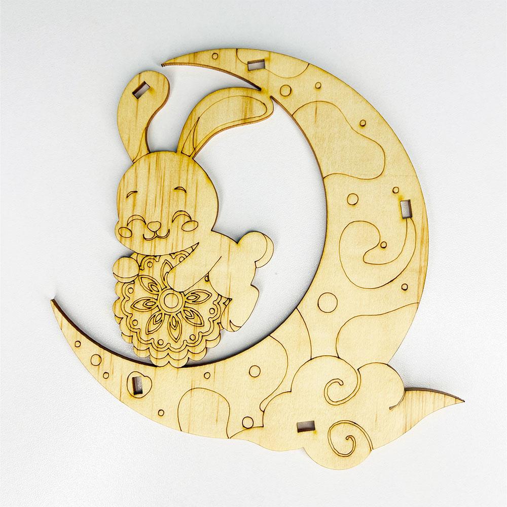 Lồng Đèn Sáng Tạo - Thỏ Con Bên Trăng - Giftbrand GB08