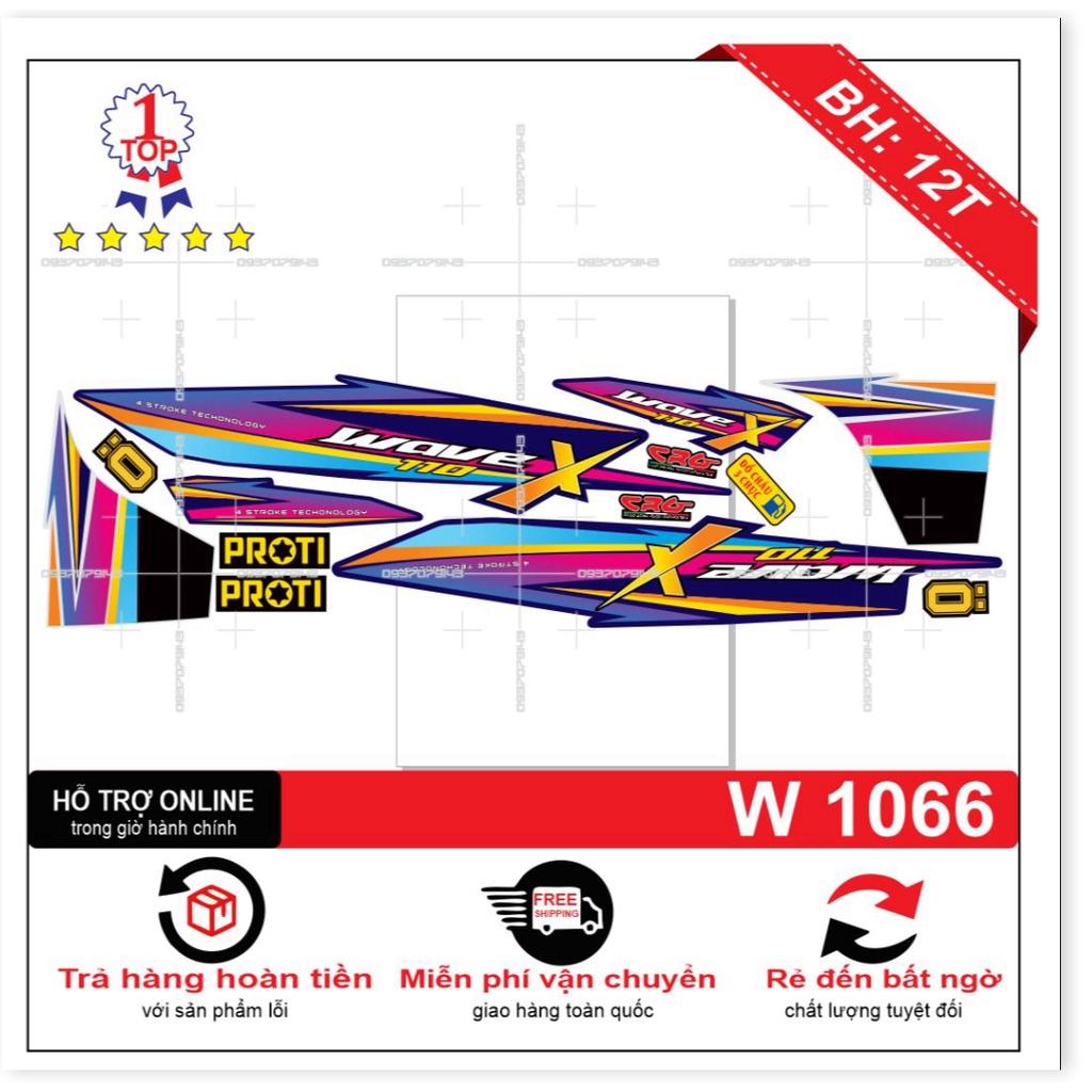 Tem rời wave X 2017 xanh