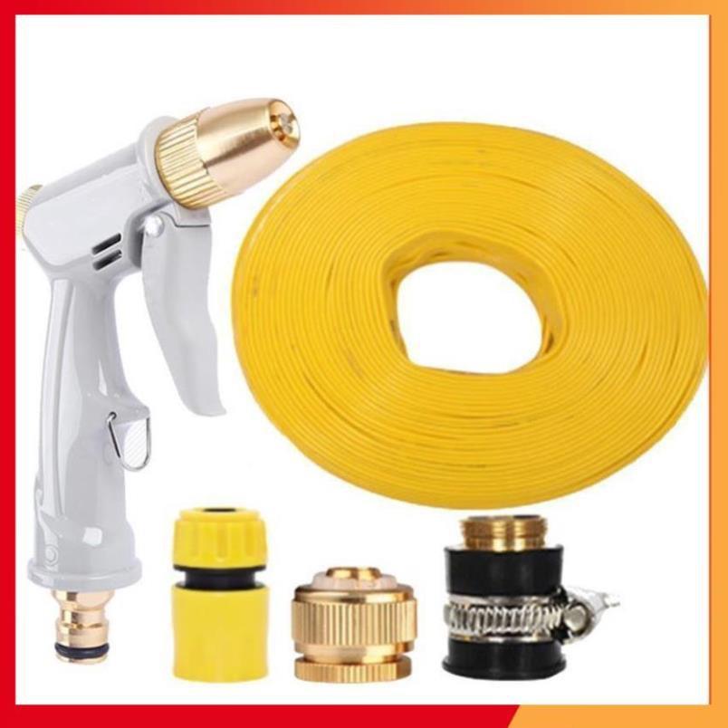 Bộ dây vòi xịt nước tưới cây rửa xe,tăng áp 3 lần, loại 3-5m 206846