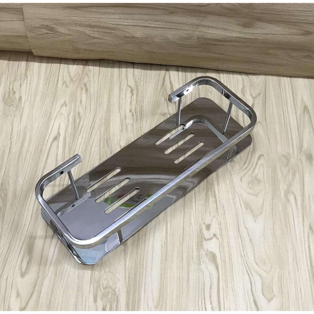 KỆ THẲNG 2 TẦNG INOX DÀY/Kệ góc đa năng nhà tắm inox 304 2 tầng tiện nghi cao cấp bề mặt bóng