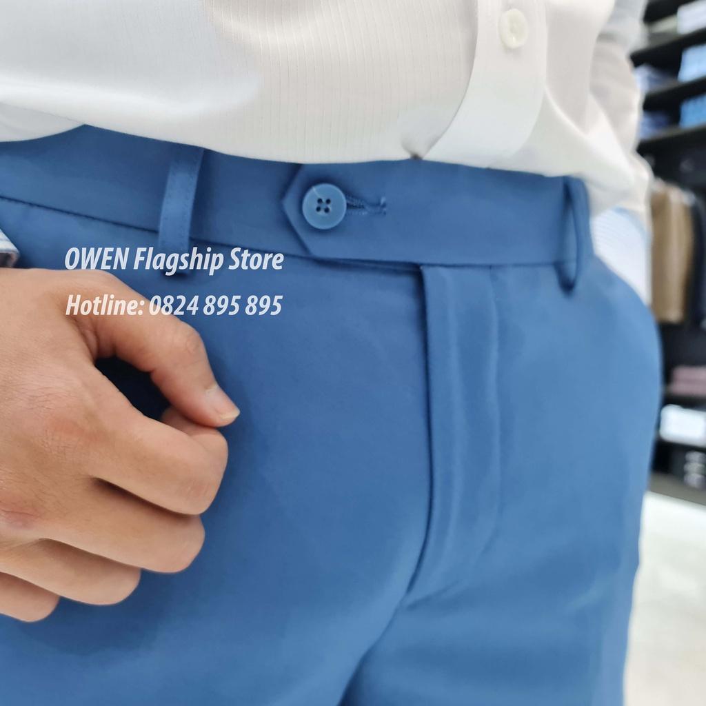 OWEN - Quần âu nam công sở dáng REGULAR trợ cạp Tăng đơ co dãn mã QRT20531