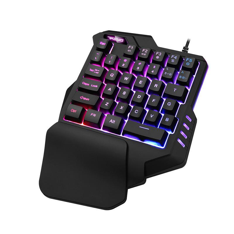 Một Mặt Có Thể Lập Trình RGB Backlit Keybard 35 Phím Di Động Cơ Mini Đèn Bàn Phím Bàn Phím Cho Máy Tính Bảng Máy Tính Để Bàn