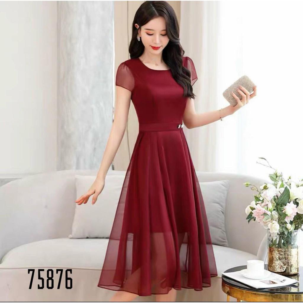 ĐẦM XÒE VOAN DỰ TIỆC DUYÊN DÁNG SANG TRỌNG