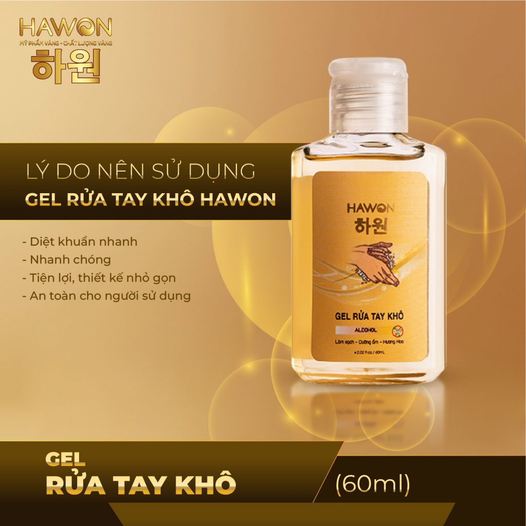 Gel Rửa Tay Khô HAWON - 60ml