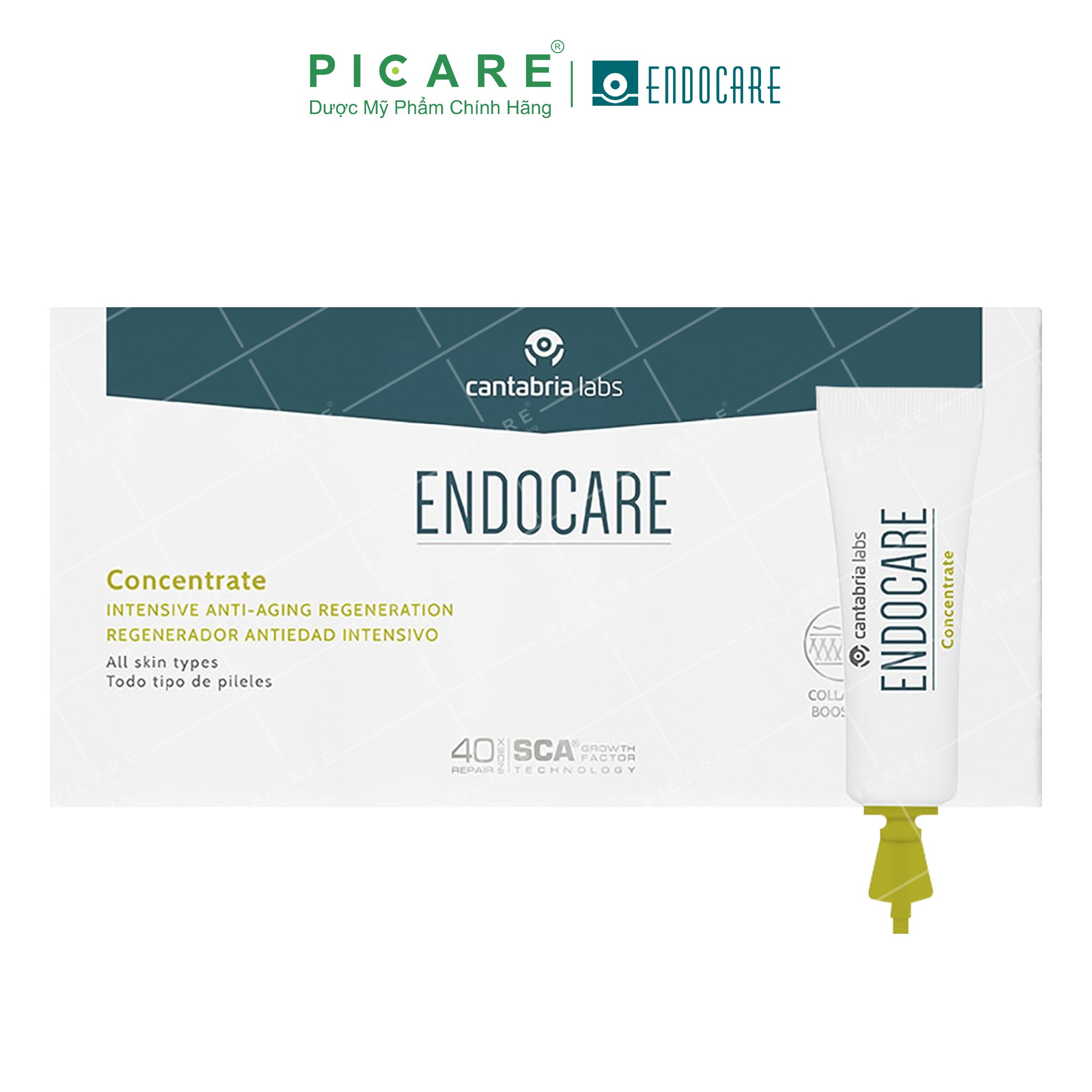 Tinh Chất Phục Hồi Da Hư Tổn, Ngăn Ngừa Lão Hóa, Làm Đều Màu Da Endocare Concentrate