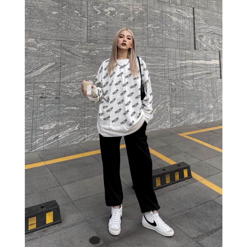 Áo Sweater Form Rộng Mùa Đông Sweater Gozzone - Màu Trắng