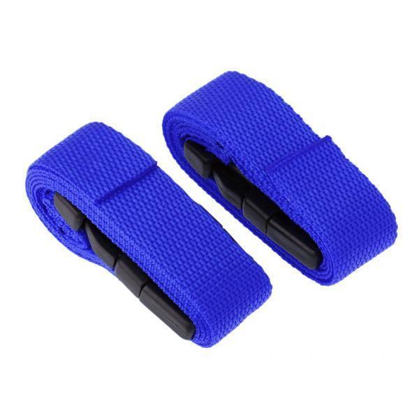 2X 1 Pair of 1m 25mm Golf Trolley Straps with Quick Release Buckle Blue