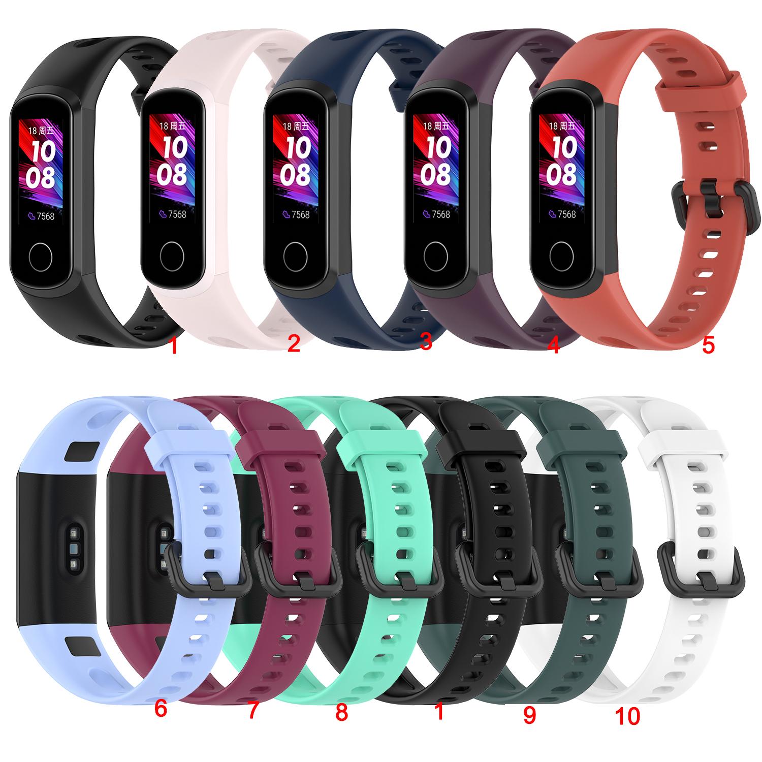 Dây Đeo Silicon Cho Đồng Hồ Thông Minh Honor Band 5i Huawei Band 4 Tiện Dụng