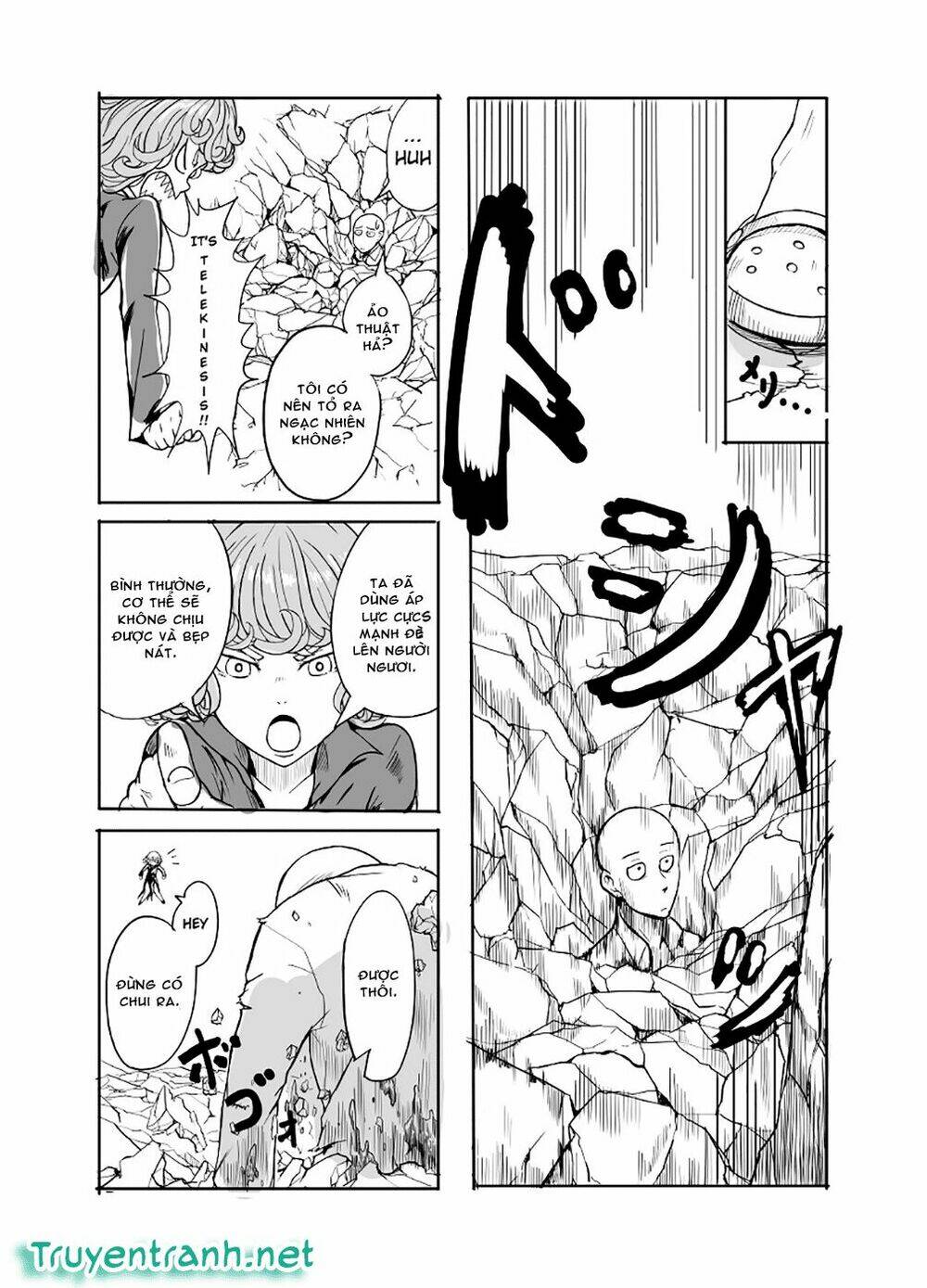 trận chiến giữa saitama và bão kinh hoàng chapter 1 14