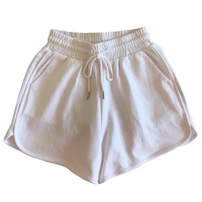 Quần đùi short nữ thun cotton 3 sọc viền thể thao bên hông co giãn thoải mái thich hợp mặc nhà, tập gym