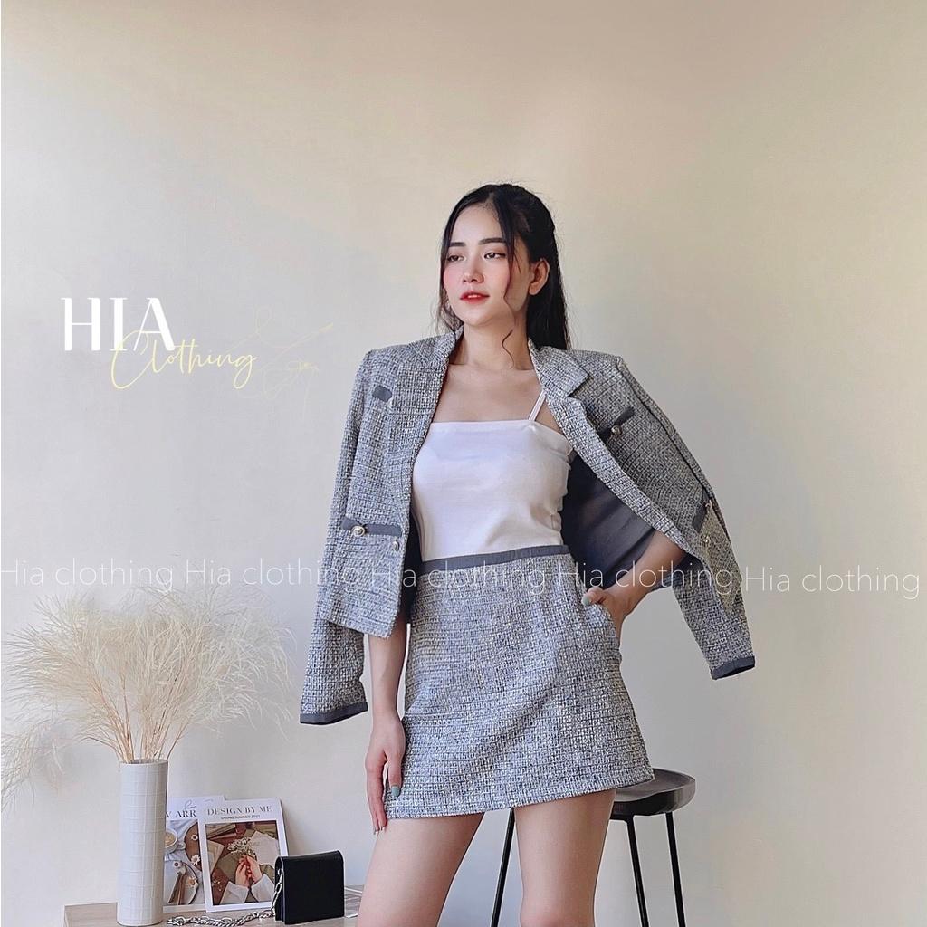 Set Áo Khoác Dạ Chân Váy Ngắn S297 Gam Màu Hottrend | Thiết Kế Độc Quyền| Chất Vải Thoáng Mát HIA Clothing S297