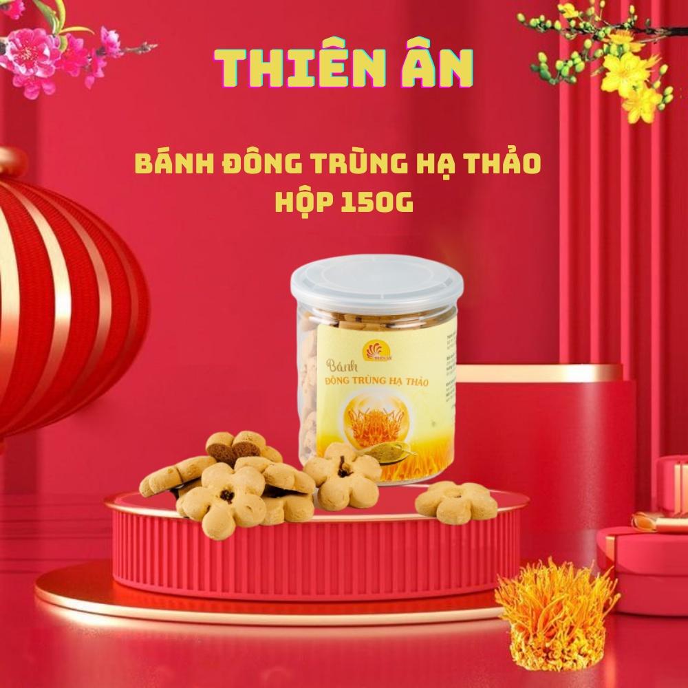 Bánh Quy Đông Trùng Hạ Thảo (Hũ 150G) THIÊN ÂN Lạ Miệng, Bổ Cho Sức Khỏe