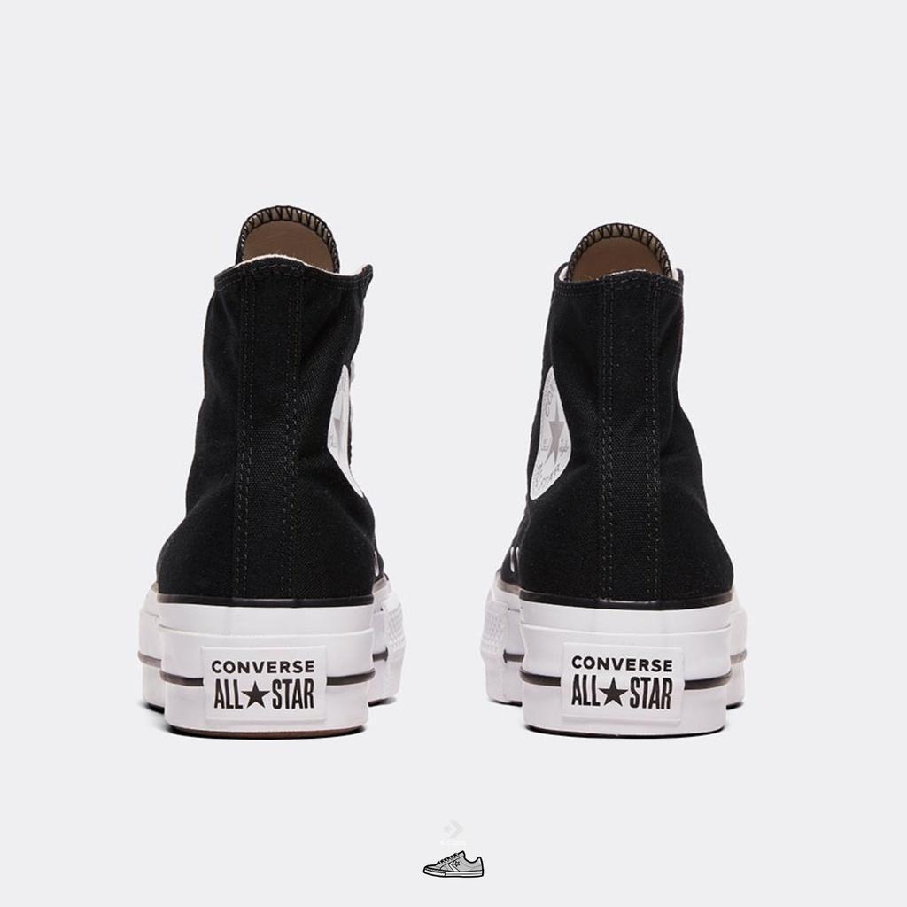 Converse Platform Black High Top | Giày Thể Thao Đế Cao 560845C