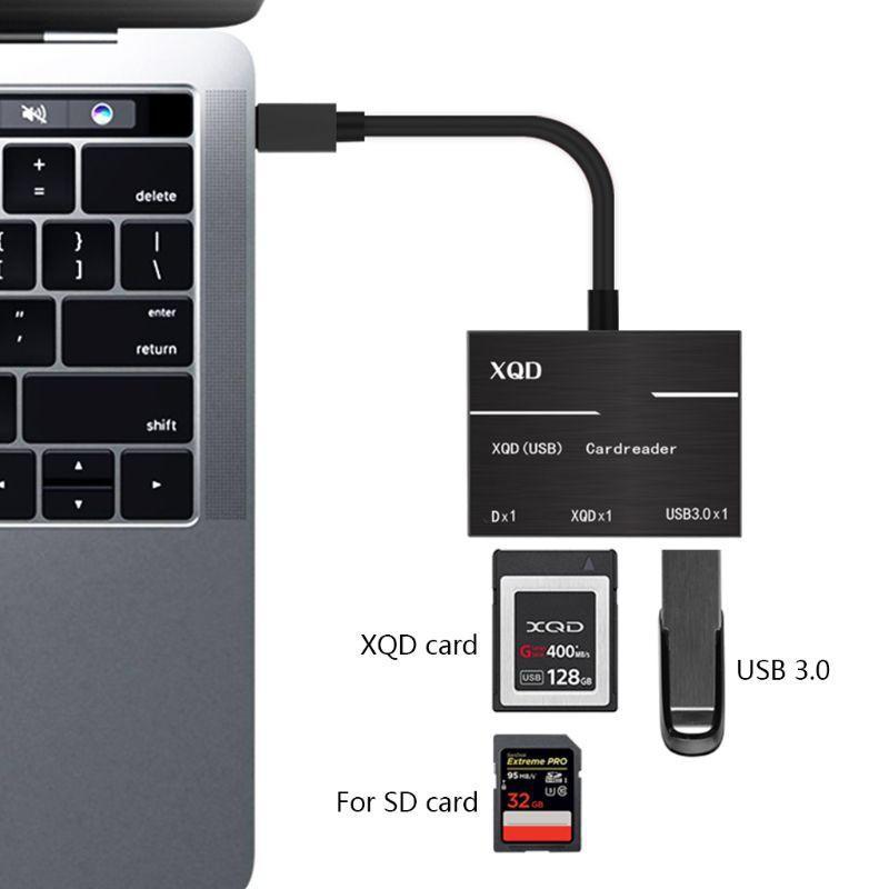 Đầu Đọc Thẻ Nhớ Tốc Độ Cao Cổng Usb 3.0 Type-C Sang Xqd / Sd