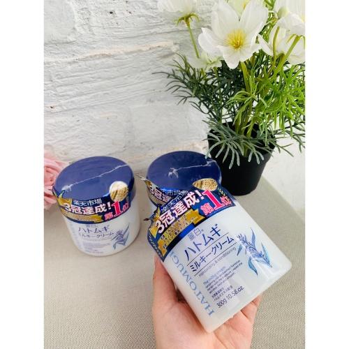 Kem dưỡng ẩm Hatomugi Moisturizing &amp; Conditioning The Milky 300g - Kem dưỡng ẩm trắng da hạt ý dĩ Nhật Bản