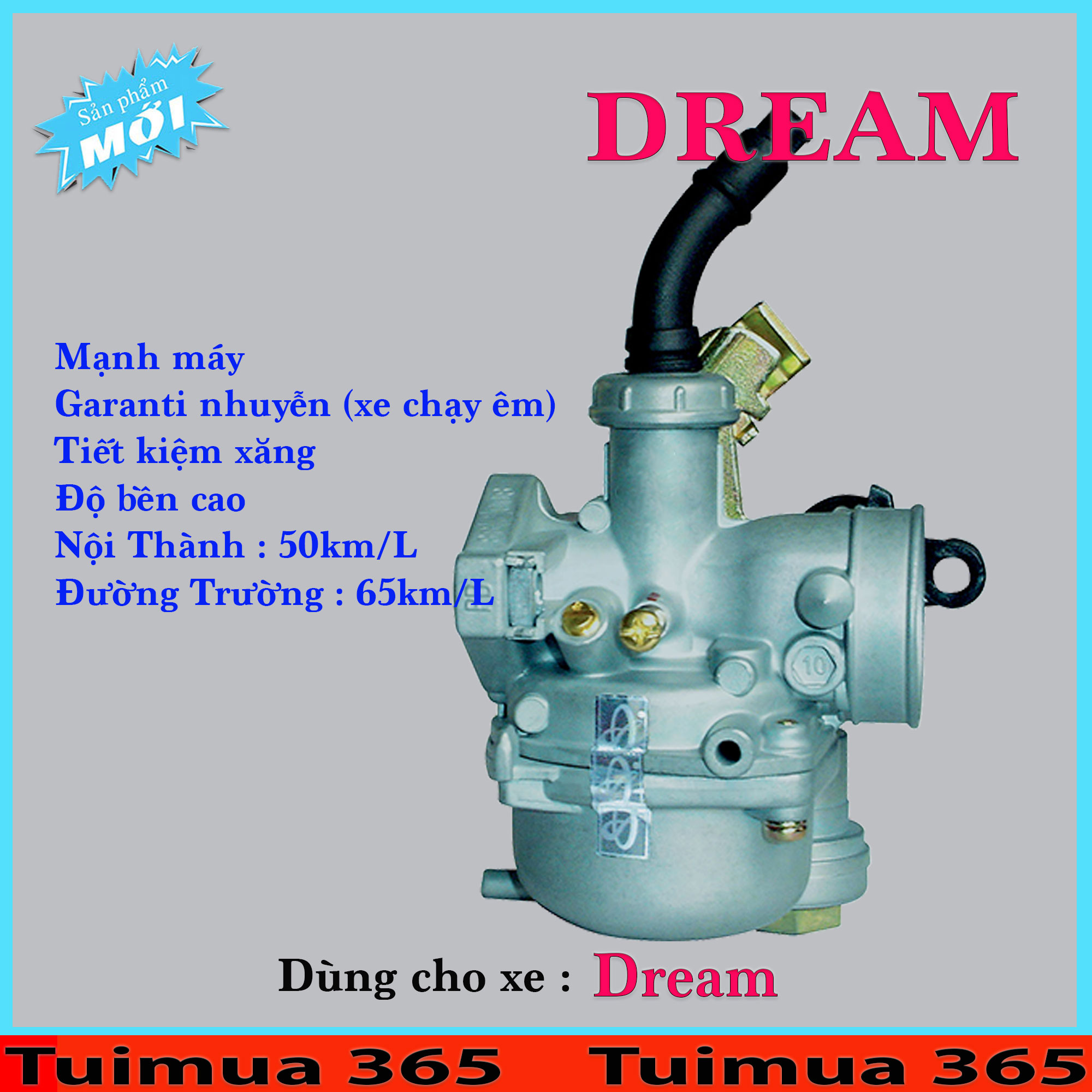 Bình Xăng Con (Bộ Chế Hòa Khí ) dành cho Honda Dream