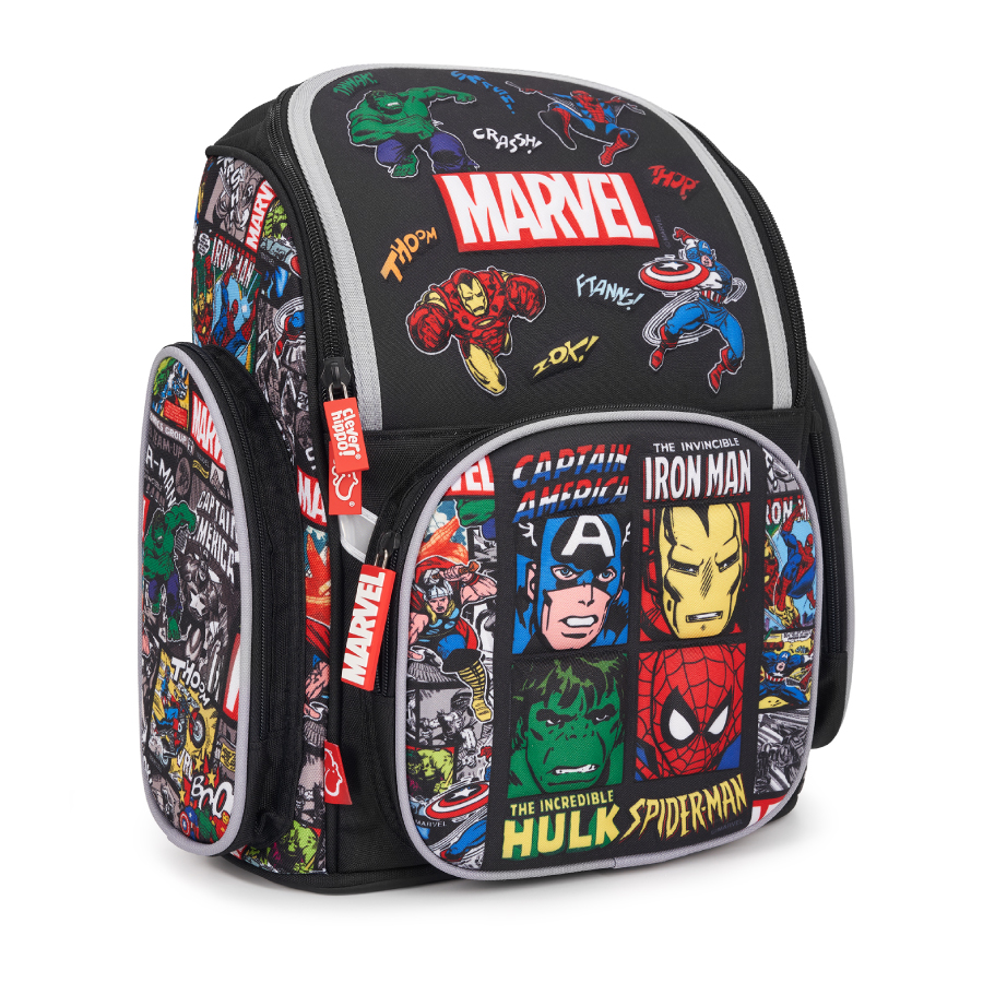 Ba Lô Fancy Siêu Anh Hùng Marvel Đen CLEVER HIPPO BLM1230